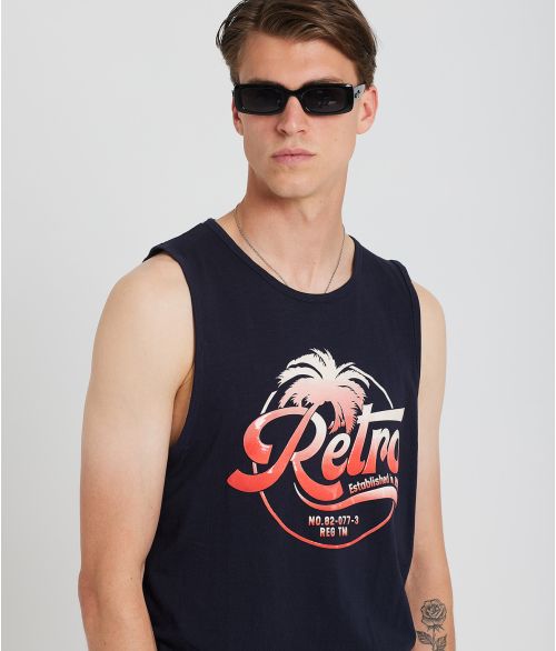 HAYMAN TANK TOP, DARK BLUE