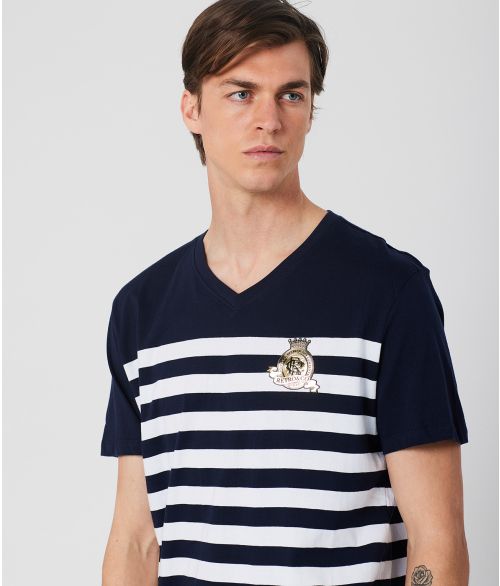 LIONEL T-SHIRT, BLUE STRIPED