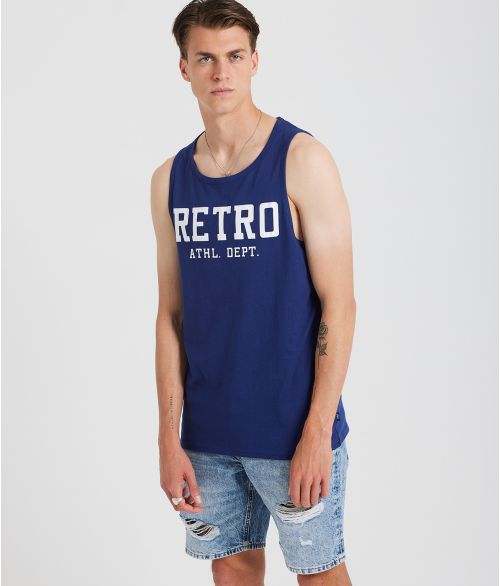 LUCKY TANK TOP, DARK BLUE