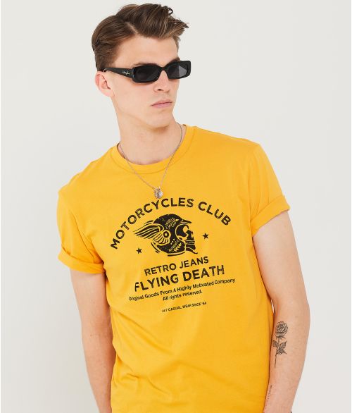 BONES T-SHIRT, YELLOW