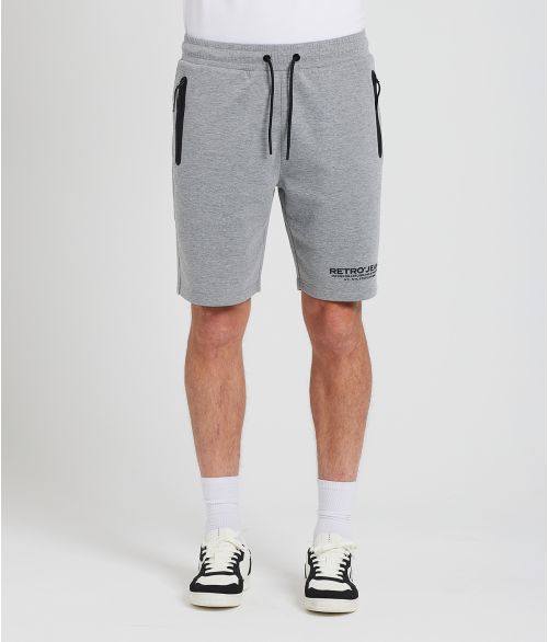 REMO JOGGING SHORT, GREY MELANGE