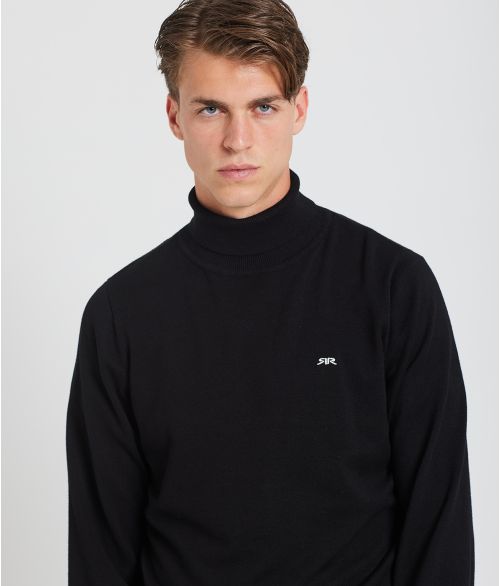 DONOVAN TRUTLENECK KNITWEAR, BLACK