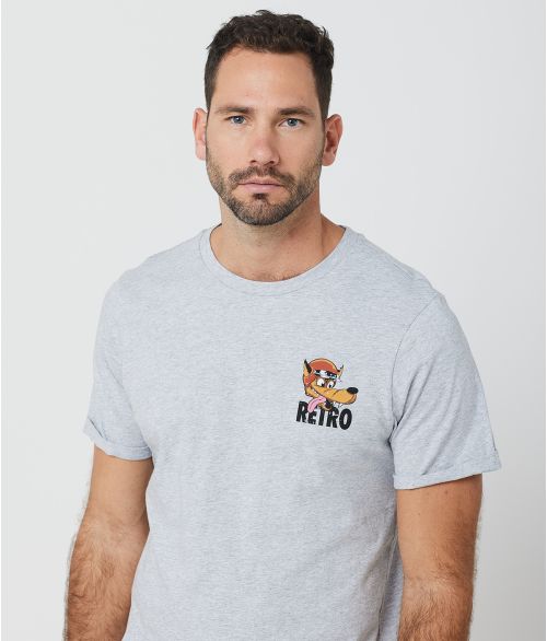 ADELAIDE T-SHIRT, GREY MELANGE