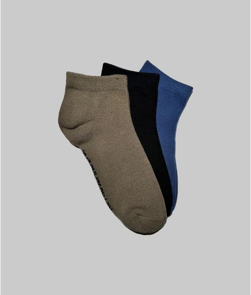 MALAWI SHORT SOCKS, KHAKI-BLACK-GREY