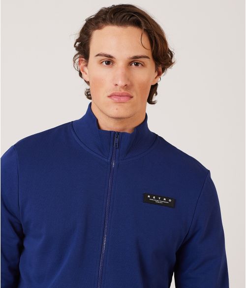 PINE ZIP JOGGING TOP, BLUE