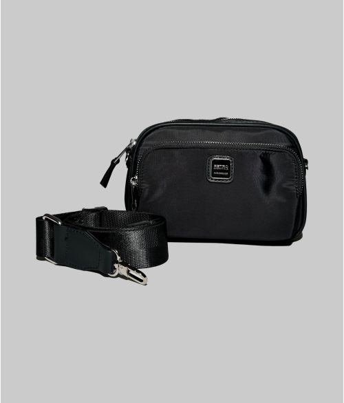 SWAN CROSSBODY BAG, BLACK