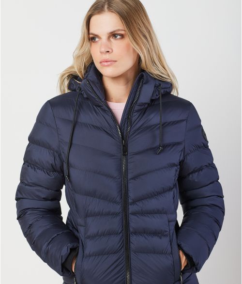 SELENA LONG JACKET, DARK BLUE