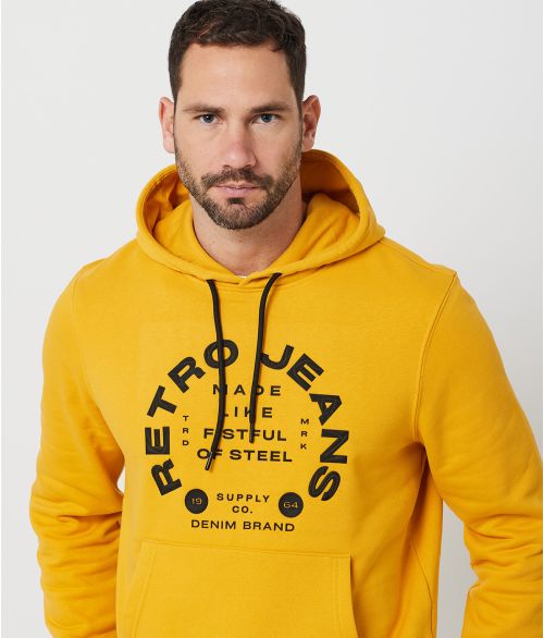 AMADO HOODIE JOGGING TOP, YELLOW
