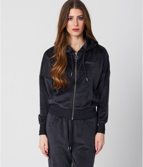 INAYA ZIP HOODIE JOGGING TOP, ANTRA