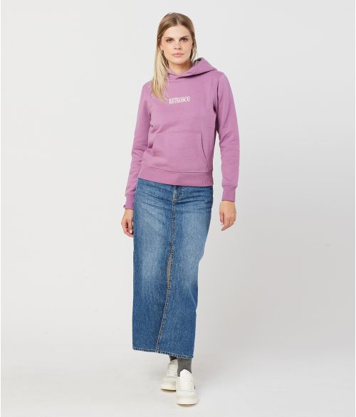 KRISTEN HOODIE JOGGING TOP, PURPLE
