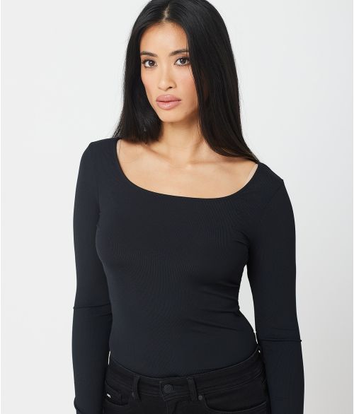 SWAN L.S.TOP, BLACK