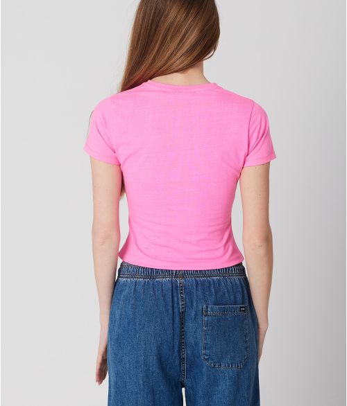 ADELE T-SHIRT, NEON PINK