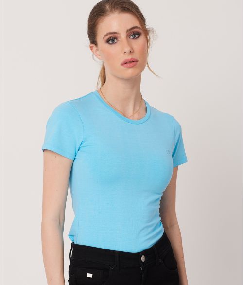 CHRYSTAL T-SHIRT, NEON BLUE