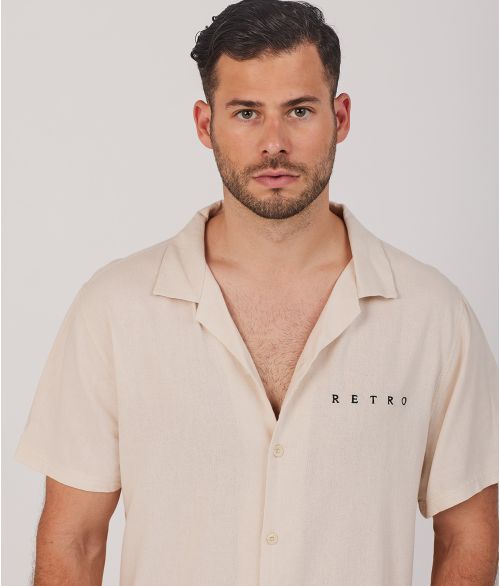 WOODY SHORT SLEEVE SHIRT, SAND