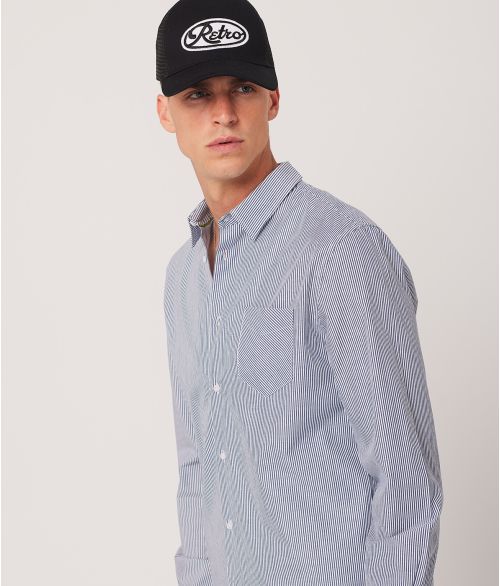 FREDERICK SHIRT, LIGHT BLUE STRIPED