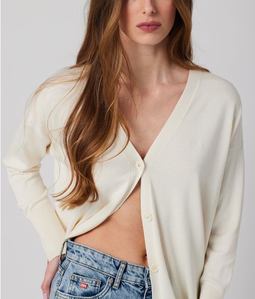 LEONA CARDIGAN, ECRU