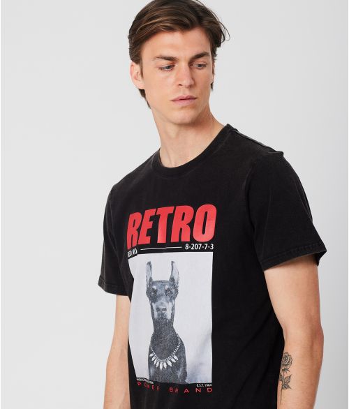 LUBIN T-SHIRT, BLACK