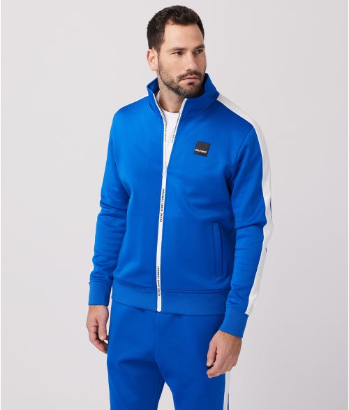 ALEC ZIPUP JOGGING TOP, BLUE