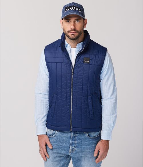 TIMEO VEST, DENIM BLUE