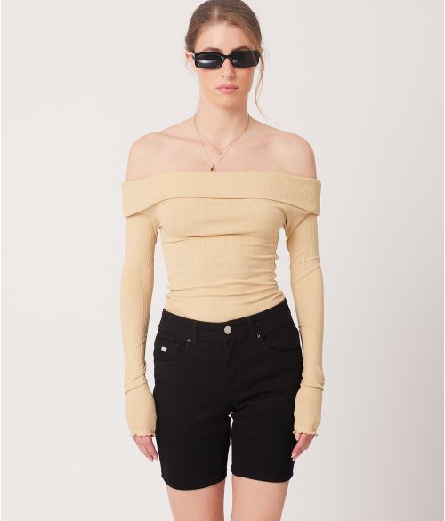 ROWYN L.S.TOP, BEIGE