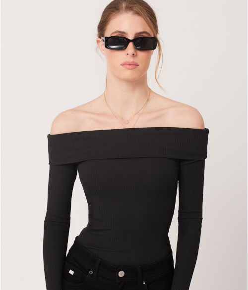 ROWYN L.S.TOP, BLACK