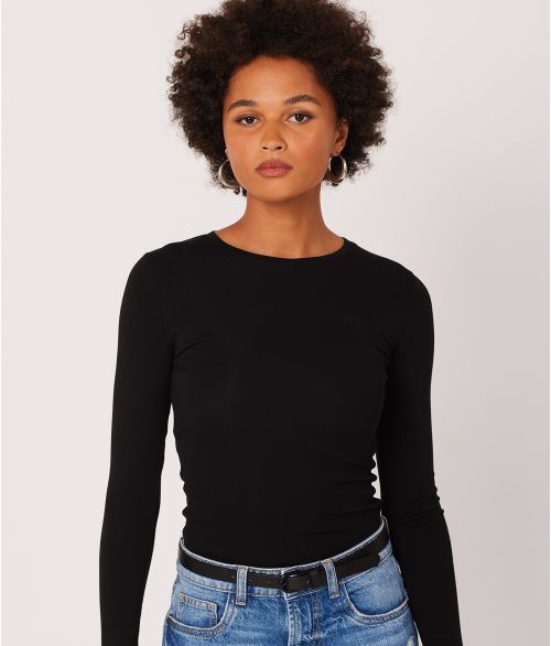 KYRA L.S.TOP, BLACK