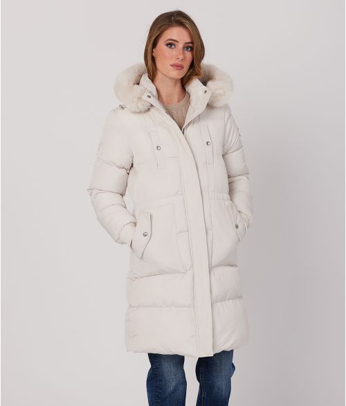 CARIE LONG JACKET, BEIGE
