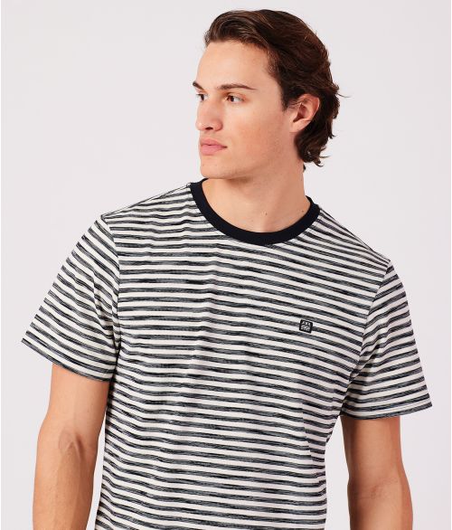 ERZO T-SHIRT, BLUE STRIPED
