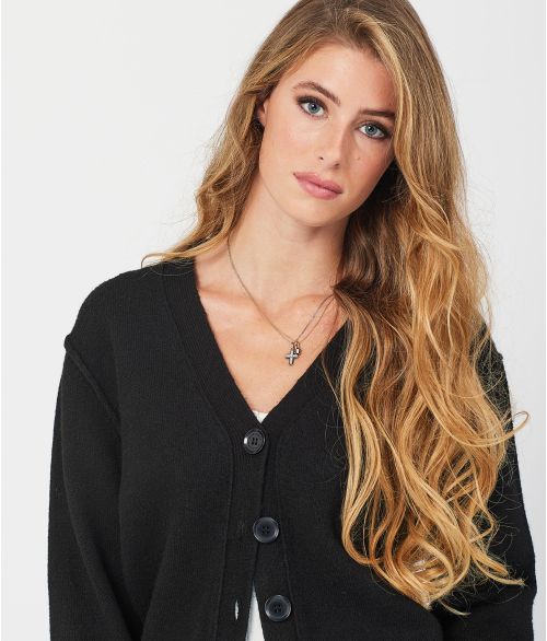 HAILEY CARDIGAN, BLACK
