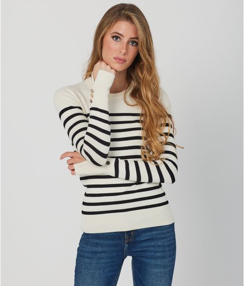 IZZY SWEATER, OFFWHITE