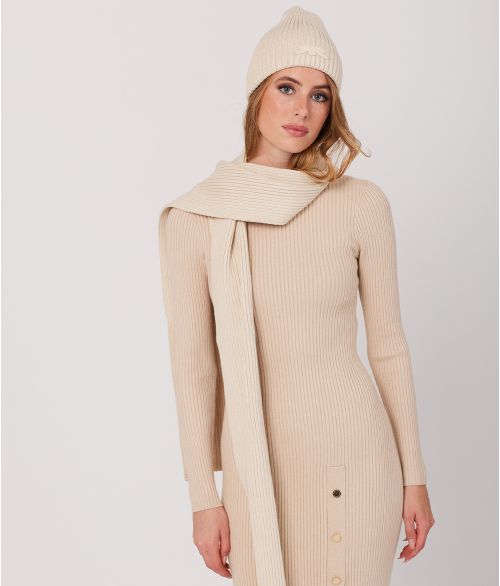 KISSA DRESS, BEIGE