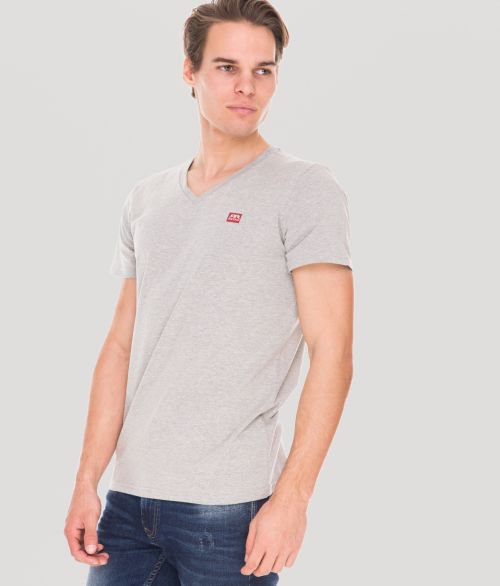 EDDIE T-SHIRT, GREY MELANGE