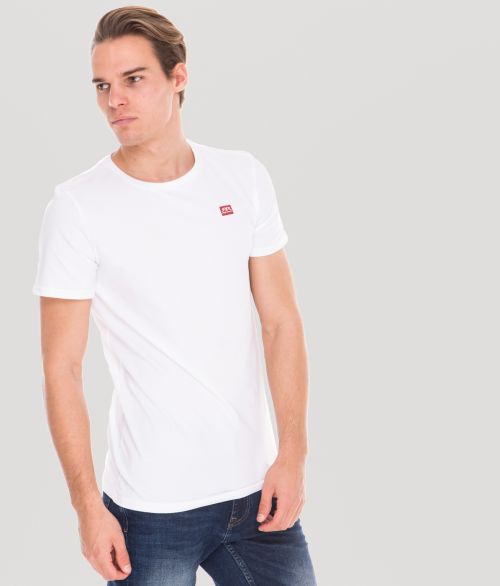 EDDIE ROUND T-SHIRT, WHITE