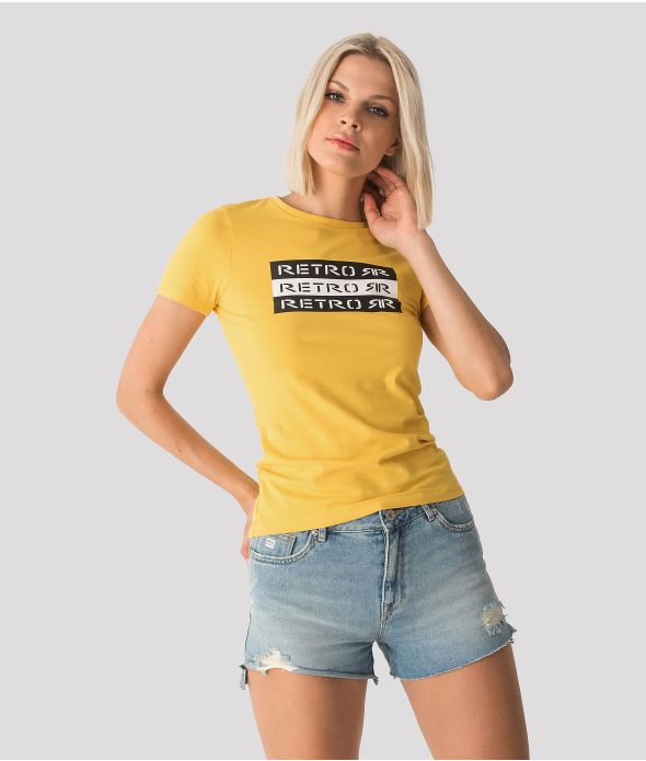 NORA OUT T-SHIRT, YELLOW