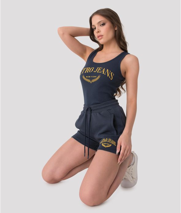 AJOWA TANK TOP TANK TOP, DARK BLUE