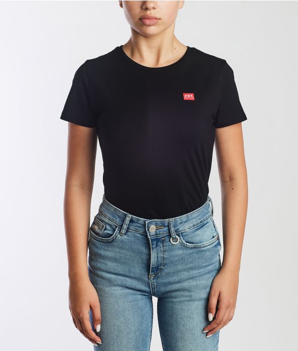 ELIZABETH ROUND T-SHIRT, BLACK