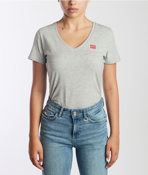 ELIZABETH V T-SHIRT, GREY MELANGE