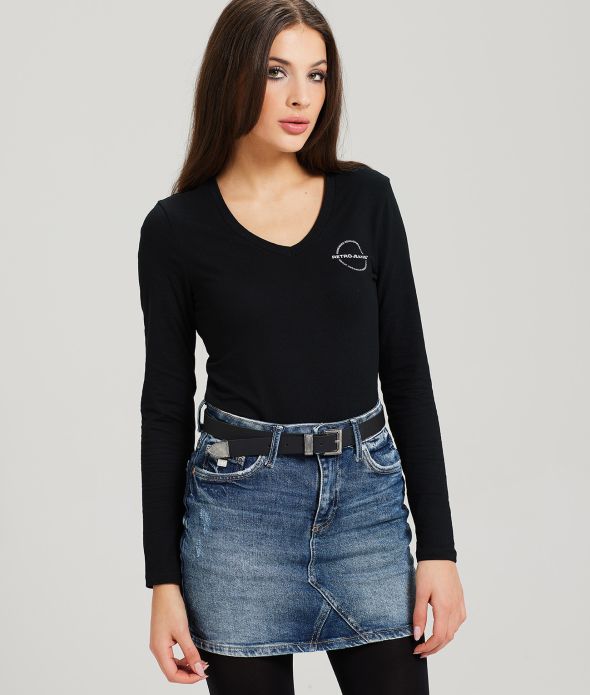 LIANE LONGSLEEVES L.S.TOP, BLACK