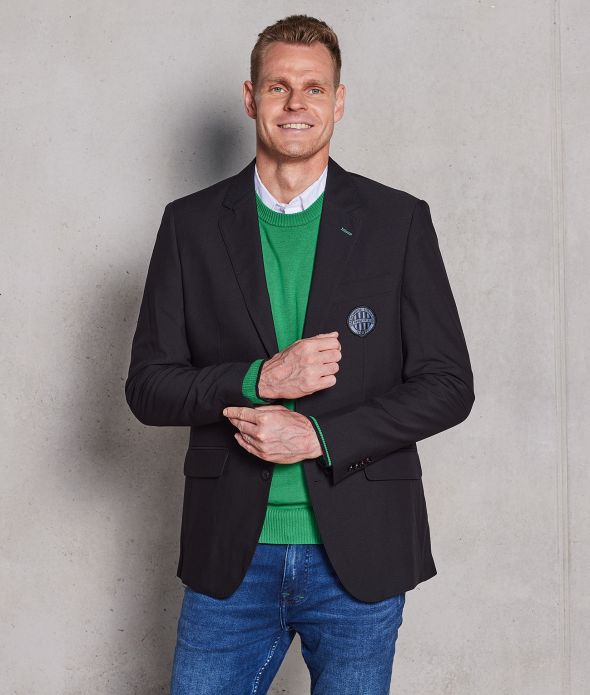 GOALKEEPER BLAZER JACKET, BLACK