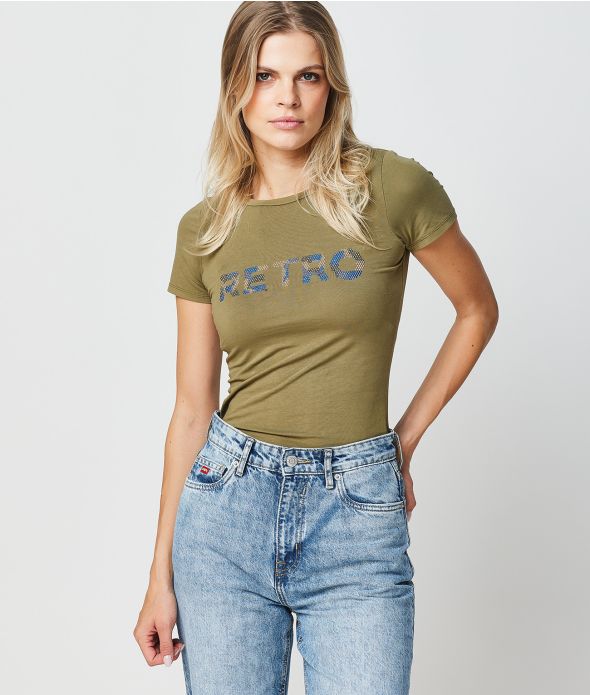 MAZIE T-SHIRT, KHAKI