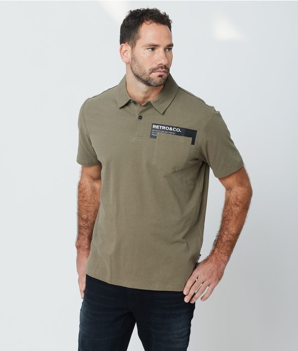 ACEY POLO, KHAKI