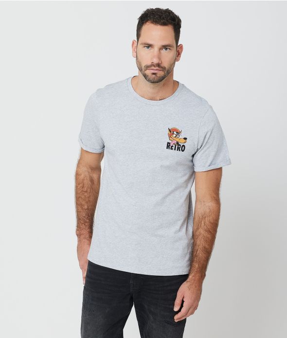 ADELAIDE T-SHIRT, GREY MELANGE