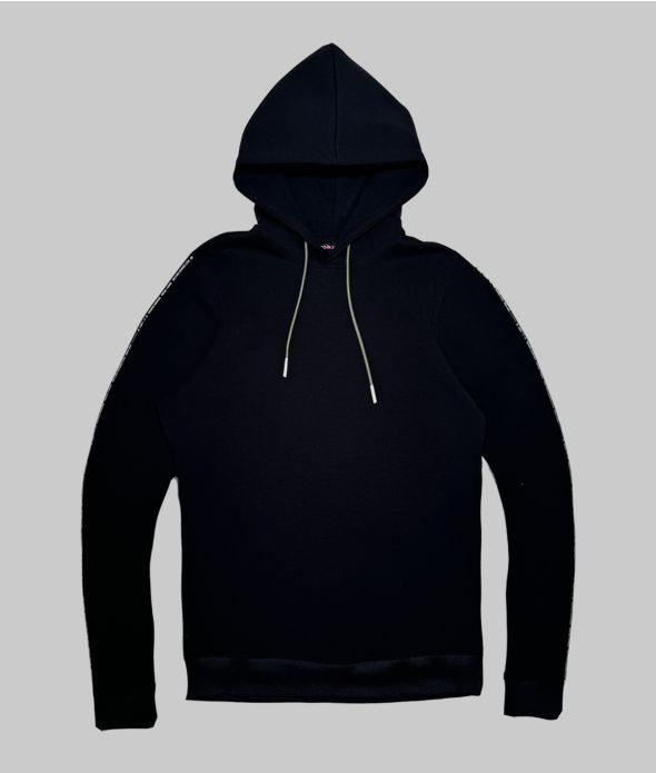 BALDY HOODIE JOGGING TOP, BLACK