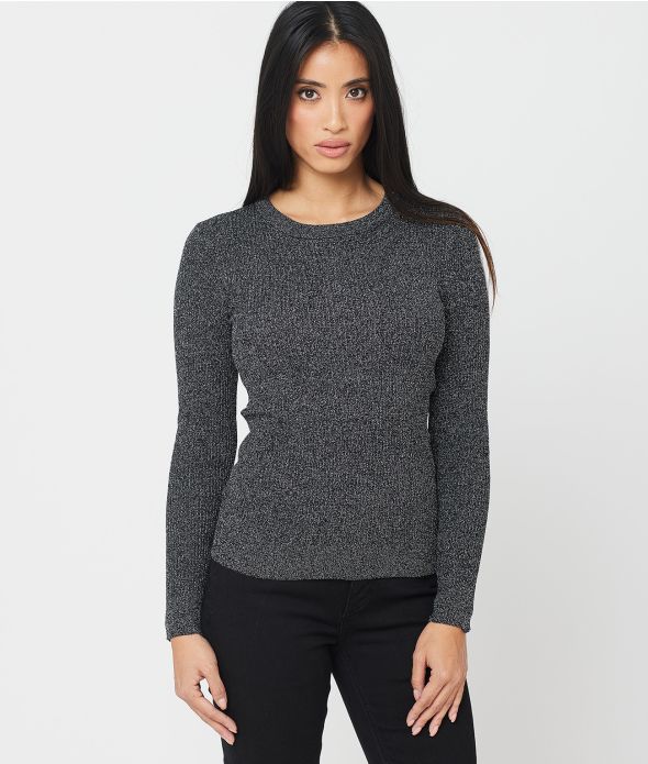 BAILEE SWEATER, SILVER