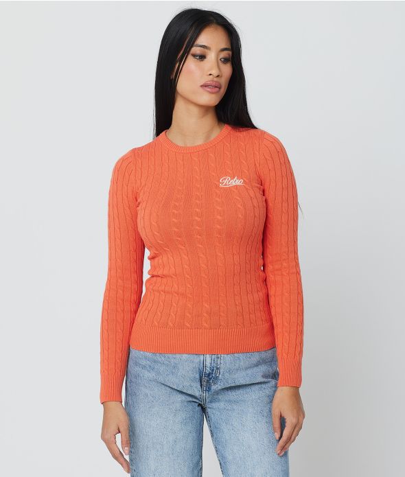 ROSETTA SWEATER, CORAL