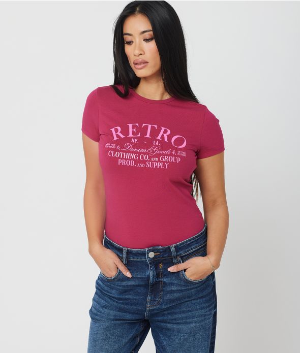 YVETTE T-SHIRT, FUXIA