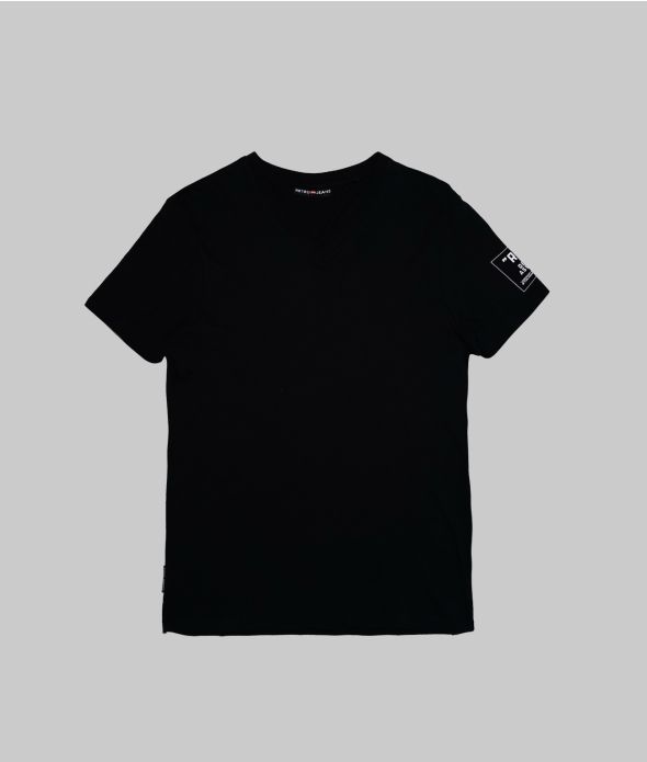 IGORA V-NECK T-SHIRT, BLACK