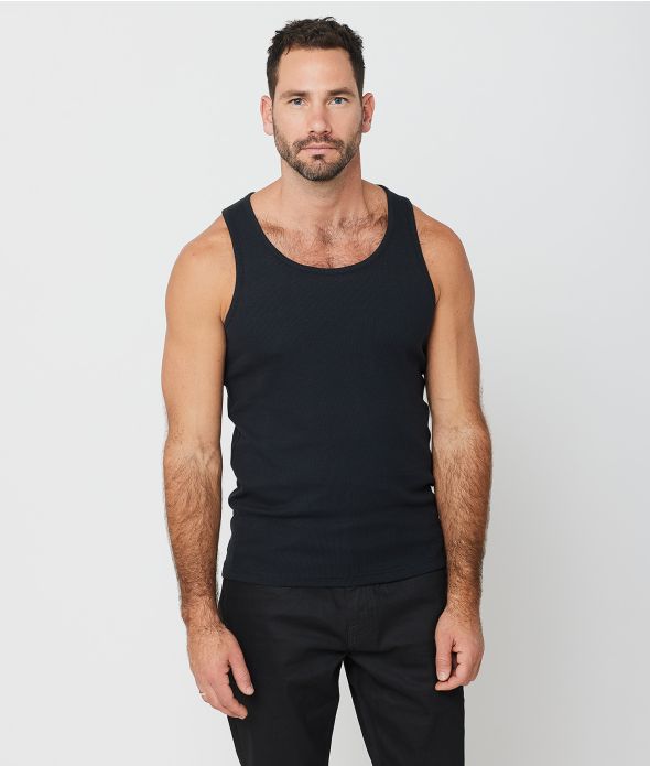 ZAC TANK TOP, BLACK